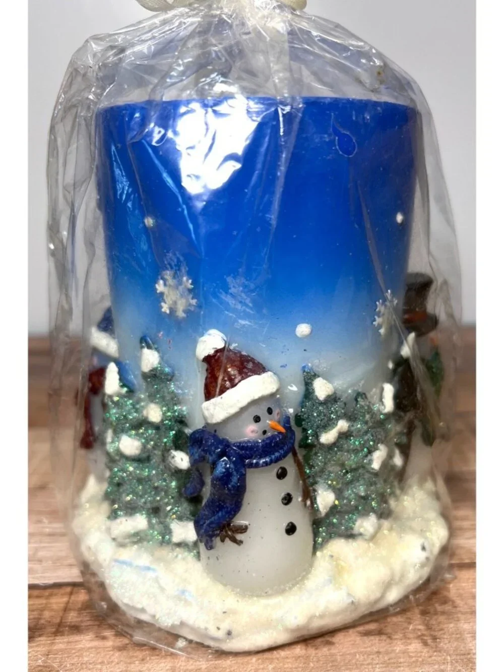 Snowman & Tree Winter Candle Décor